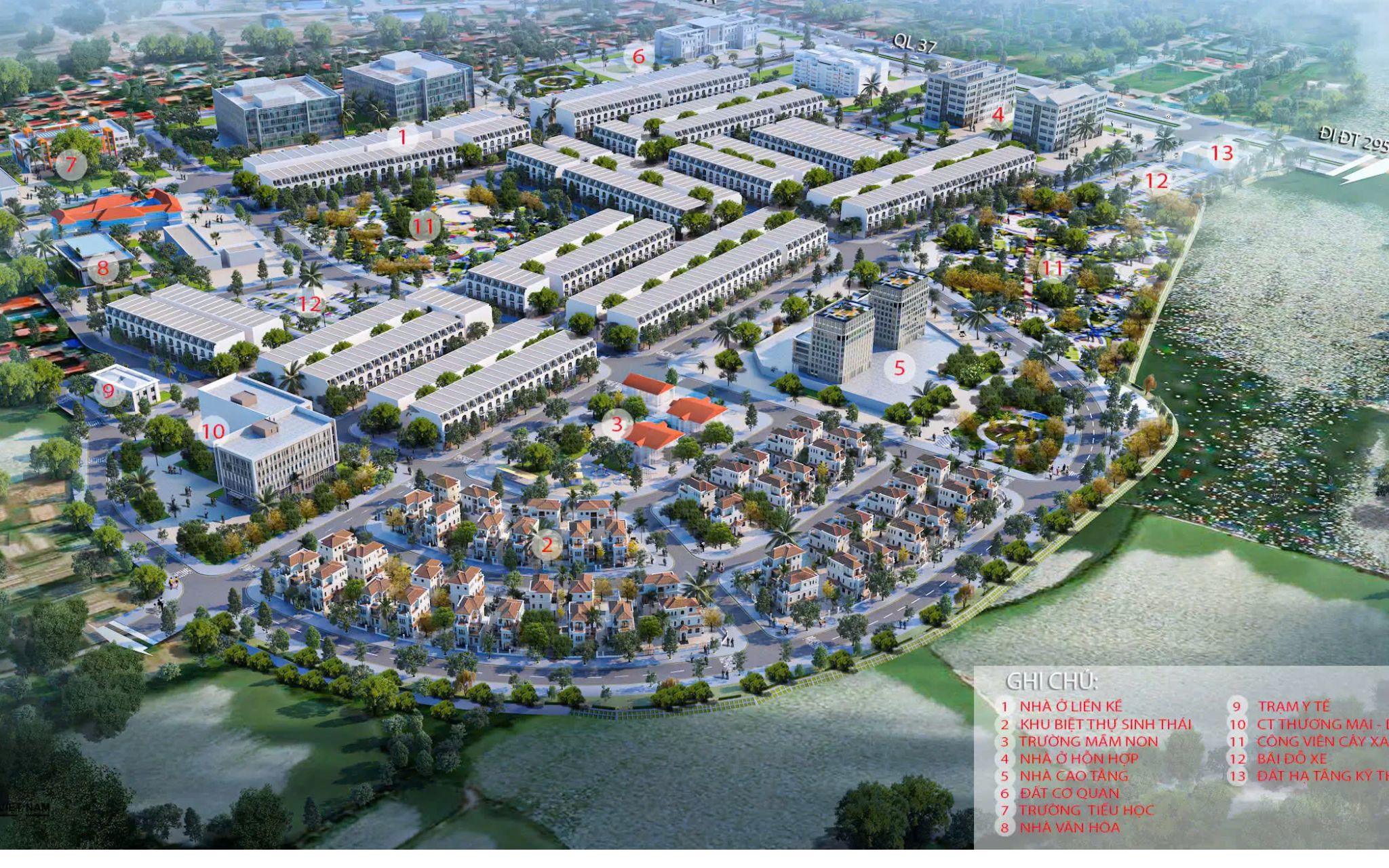 Phối cảnh dự án Việt Yên Riverside